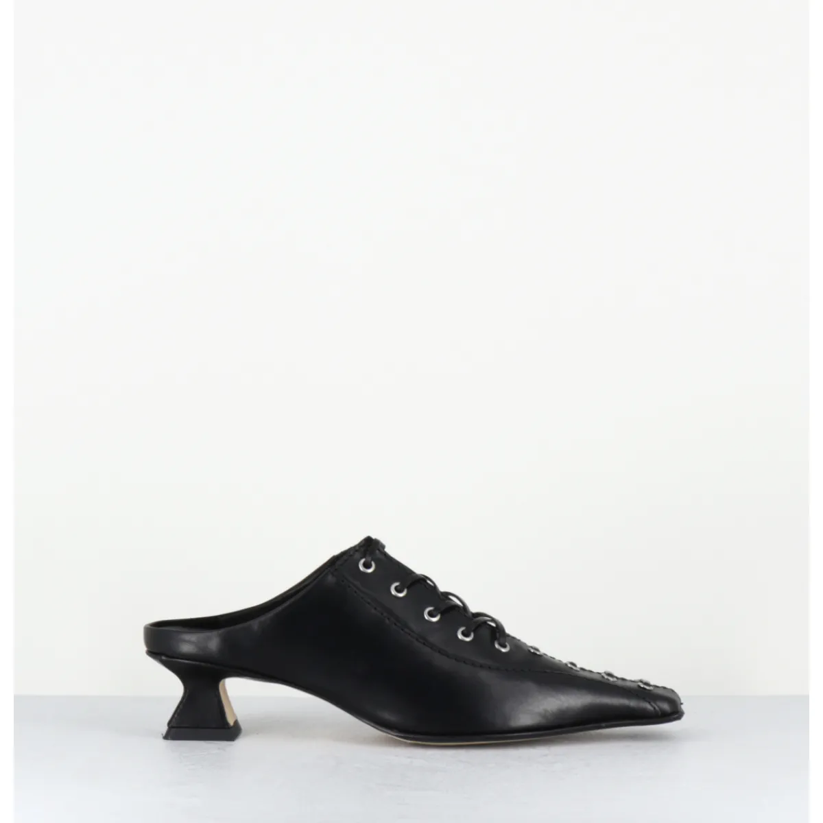 Chaussures^MIISTA Mules en cuir corsetées - ASIAH24 BLACK COURT NOIR