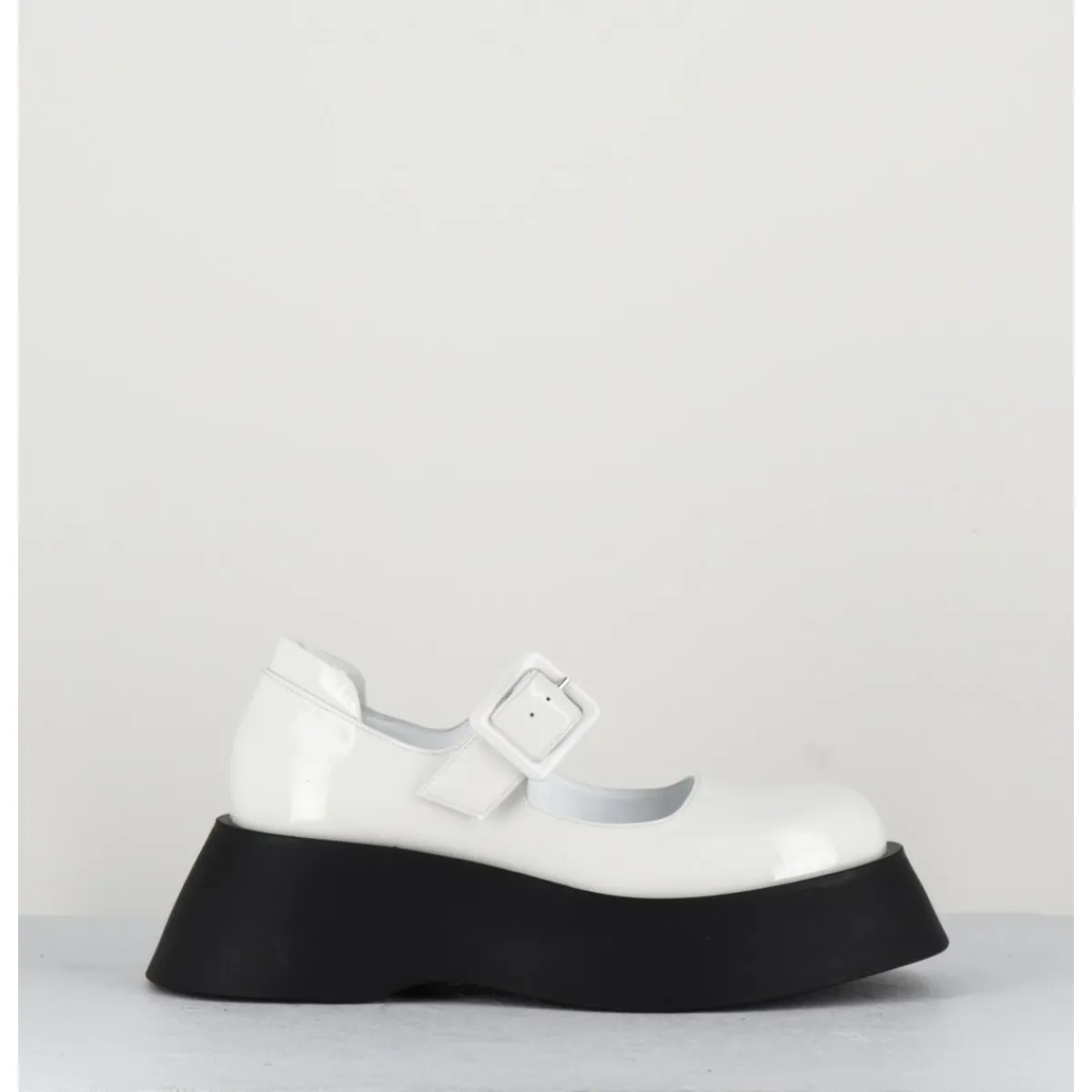 Chaussures | Plateformes^GARRICE LAB 90s babies à plateforme en cuir vernis - CORA VERNICE BIANCO BLANC