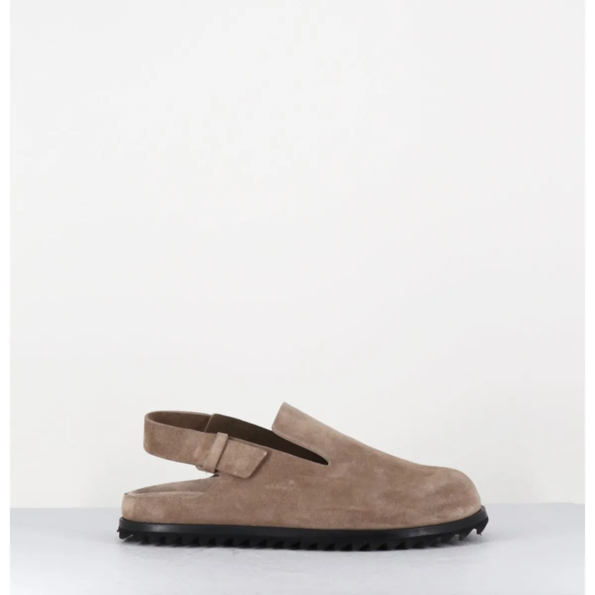 Chaussures^OFFICINE CREATIVE Sabots épuré daim & bride arrière - PELAGIE008 FLINT TAUPE