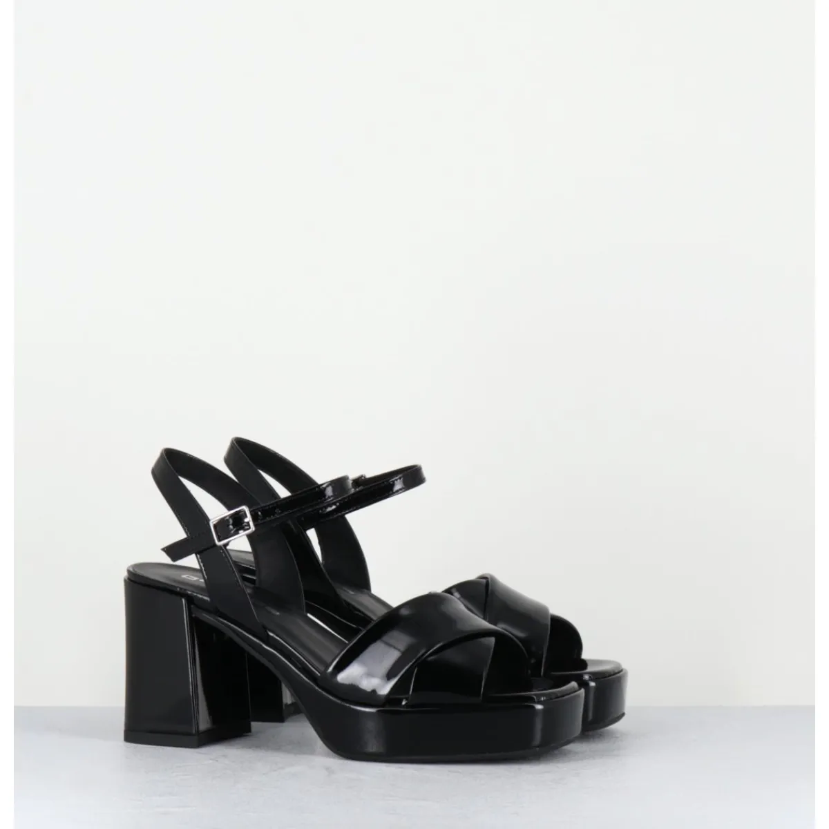 Plateformes^GARRICE LAB Sandales à plateforme en cuir vernis - FEDA24 VERNICE NERO NOIR