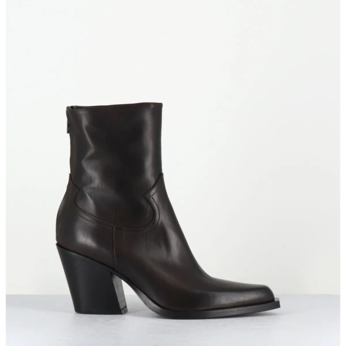 Boots | Santiags^GARRICE LAB Santiags talon haut en cuir souple - DESA24 FULAR T MORO MARRON