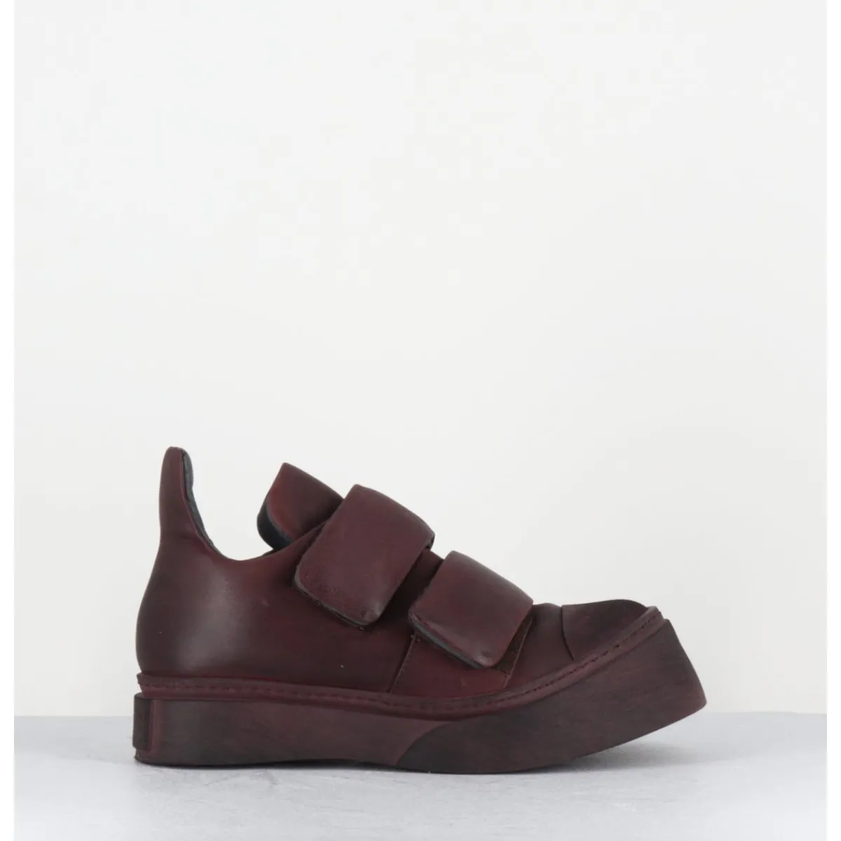 Chaussures | Sneakers^LOFINA Sneakers double scratch en cuir x usé -4181 GAS MELANZANA BORDEAU