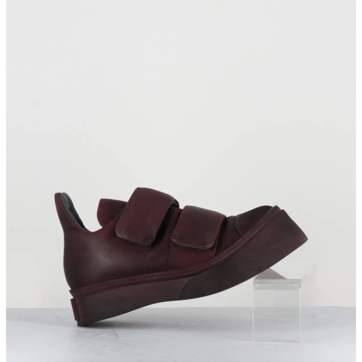 Chaussures | Sneakers^LOFINA Sneakers double scratch en cuir x usé -4181 GAS MELANZANA BORDEAU
