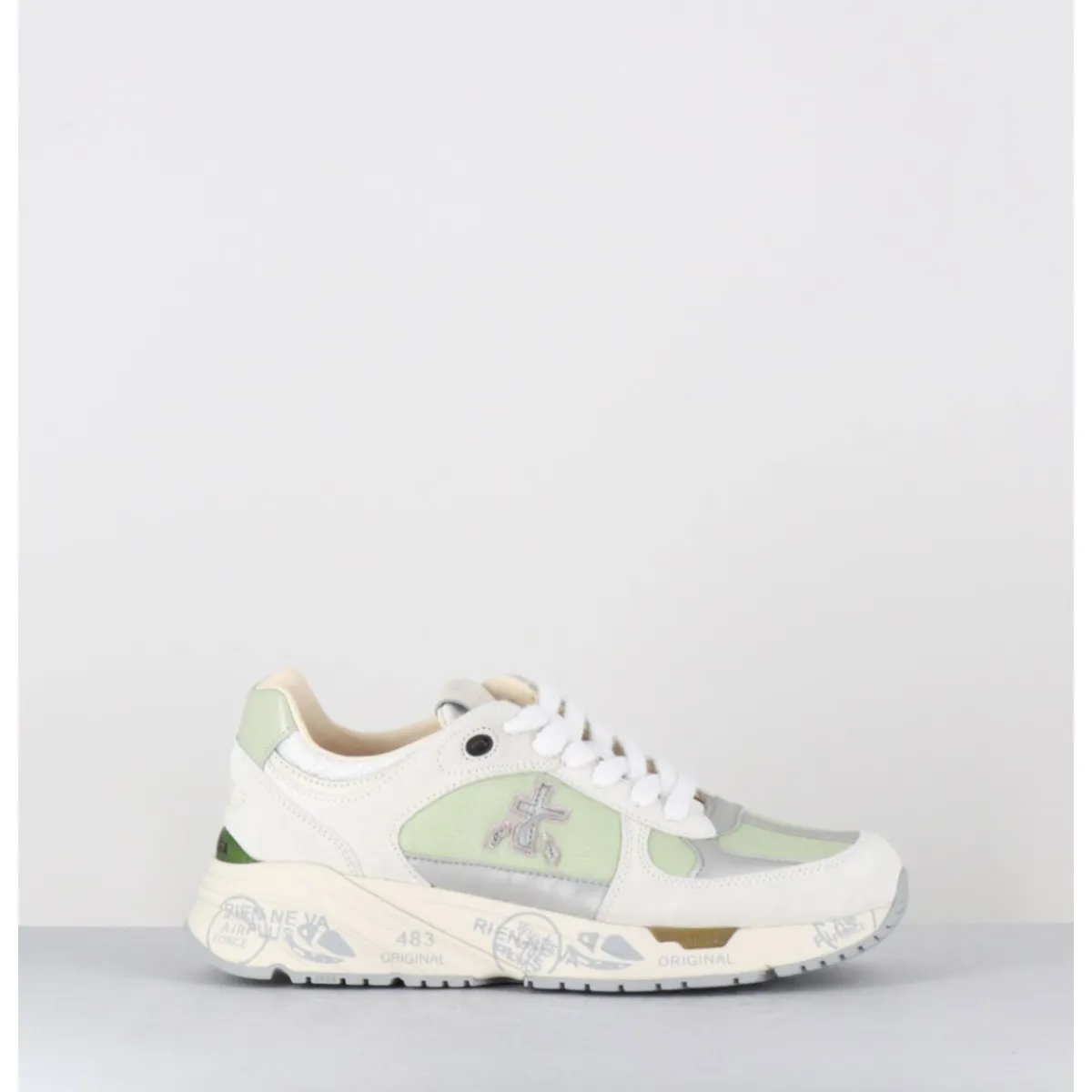 Sneakers^PREMIATA Sneakers 90s en cuir & toile e semelle épaisse -MASED 6674 VERT